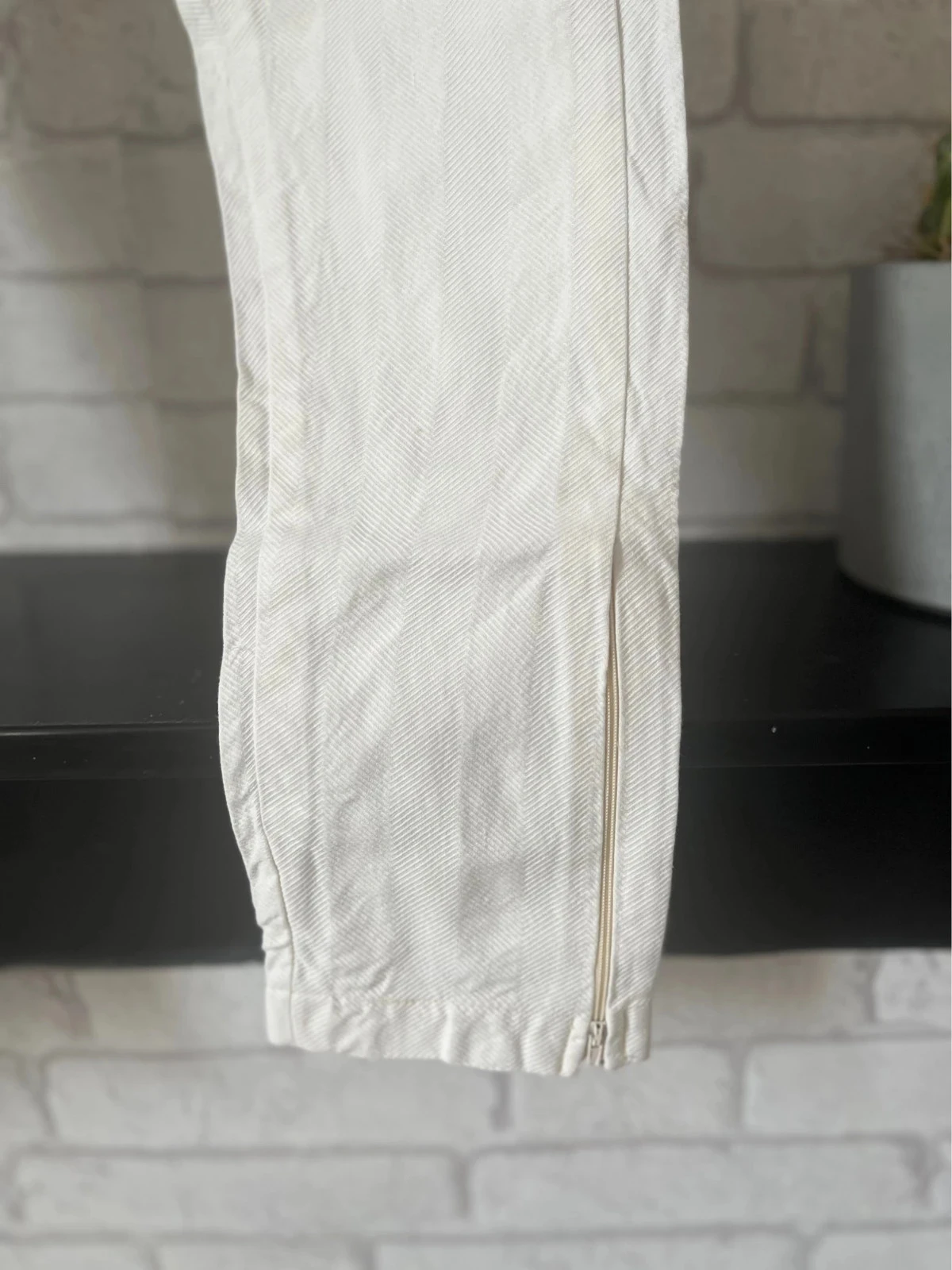 Pantalón de mujer blanco de corte ajustado – Talla 34/36 – photo 2